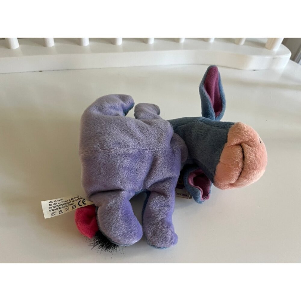 Disney Eeyore Plush Beanbag Friend Vintage NWT - Picture 5 of 6